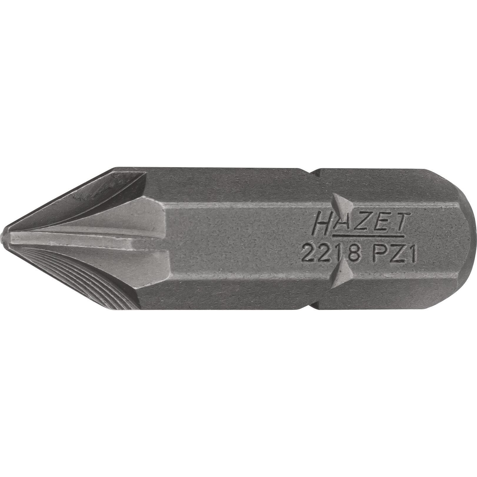 HAZET, Bits, Bit 2218-PZ1 ∙ Sechskant8 (5/16 Zoll) ∙ Pozidriv Profil PZ ∙ PZ1 (Kreuz Pozidriv PZ M1)