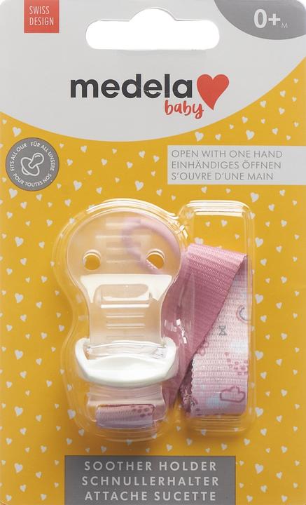 Produktbild Medela Baby Schnullerhalter Girl (1 x, ab Geburt)