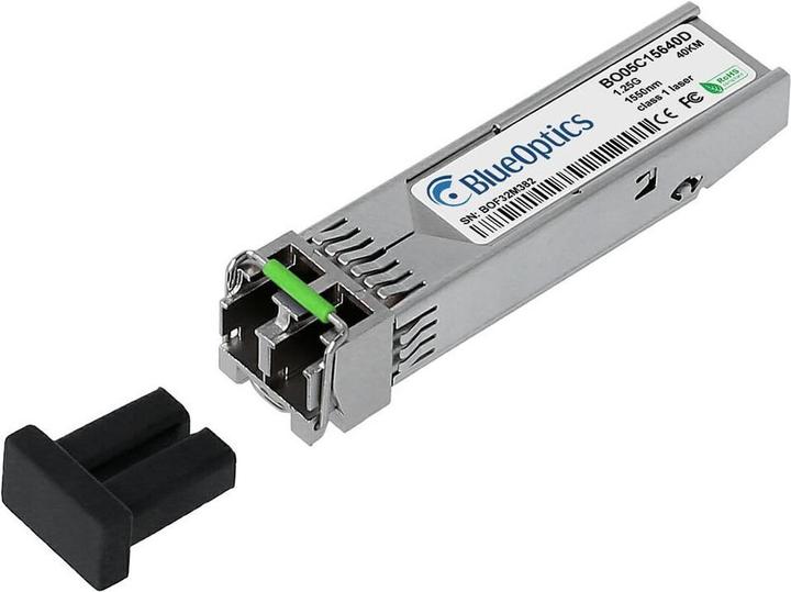 Produktbild BlueOptics Kompatibler Extreme Networks MGBIC-LC08 © BO05C15640D SFP Transceiver, LC-Duplex, 1000BASE-EX, Singl