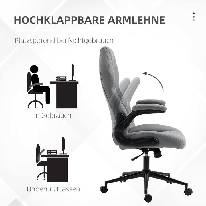 Image du produit Vinsetto Chaise de bureau avec appui-tête et accoudoirs