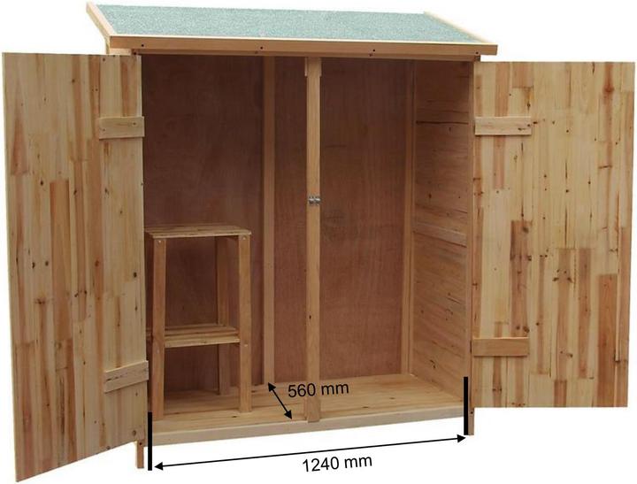 Actual product image Wiltec Garden shed XXL wooden tool shed Garden cupboard Garden shed