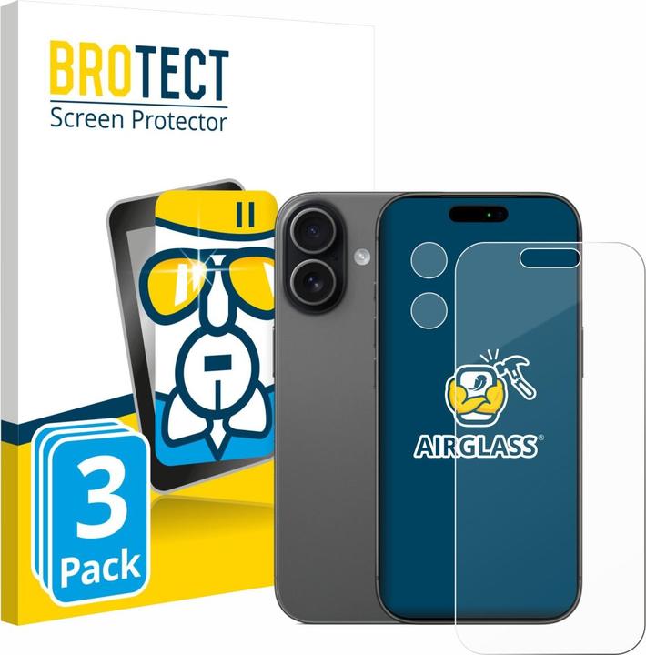Actual product image BROTECT AirGlass Glass (3 pcs., Apple iPhone 17)