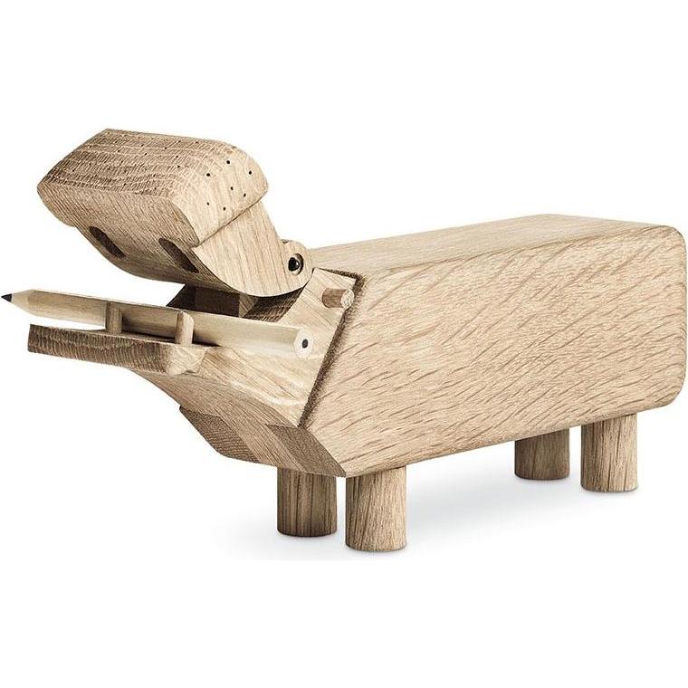 Kay Bojesen, Deko Objekt, HolzFlusspferd (21 x 8.5 cm)
