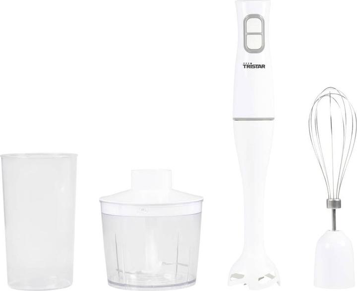Productafbeelding Tristar MX-4851 Staafmixer 350 W met hakopzetstuk, gardeopzetstuk, met