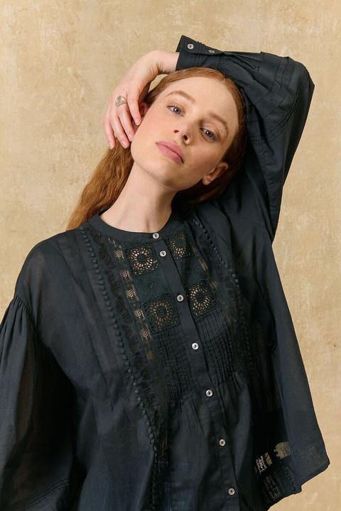 Immagine prodotto Louise Misha Bluse mit langen Ärmeln und Rundhalsausschnitt (32)