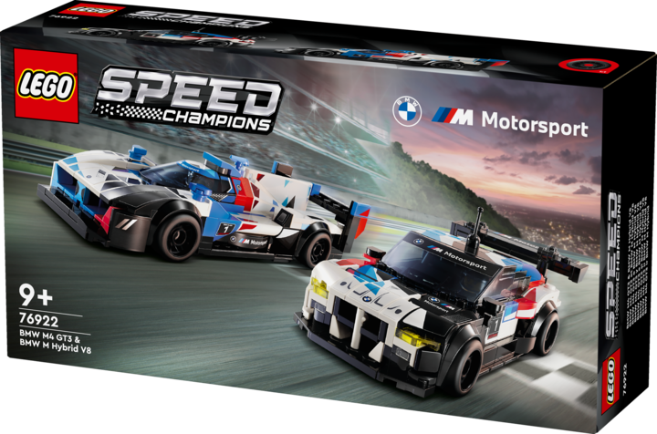 Actual product image LEGO BMW M4 GT3 & BMW M Hybrid V8 racing car (76922, LEGO Speed Champions)