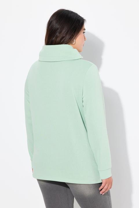 Produktbild Ulla Popken Sweatshirt, Blüten, Stehkragen, Langarm (56)