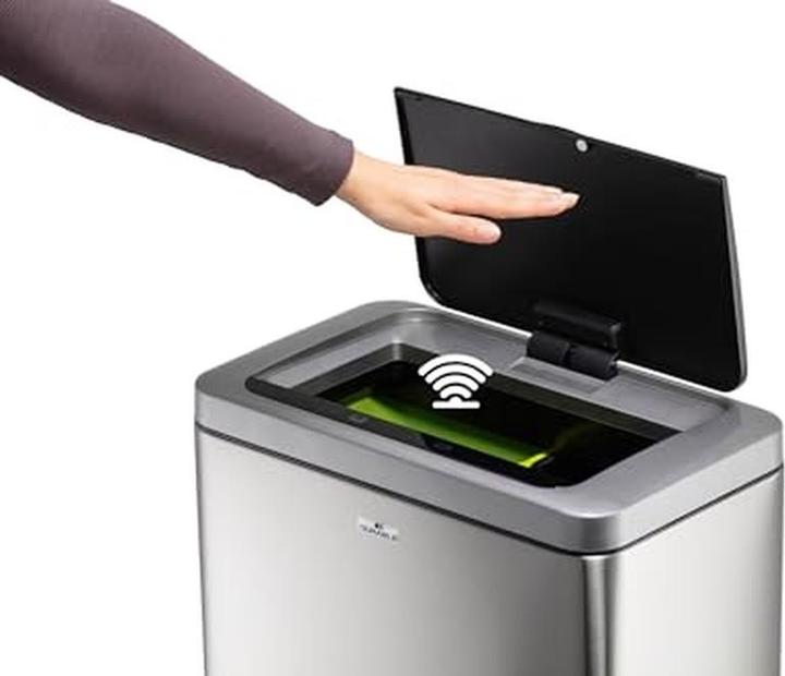 Immagine prodotto Durable Cestino a sensore NO TOUCH DUO 2x20l argento (40 l)