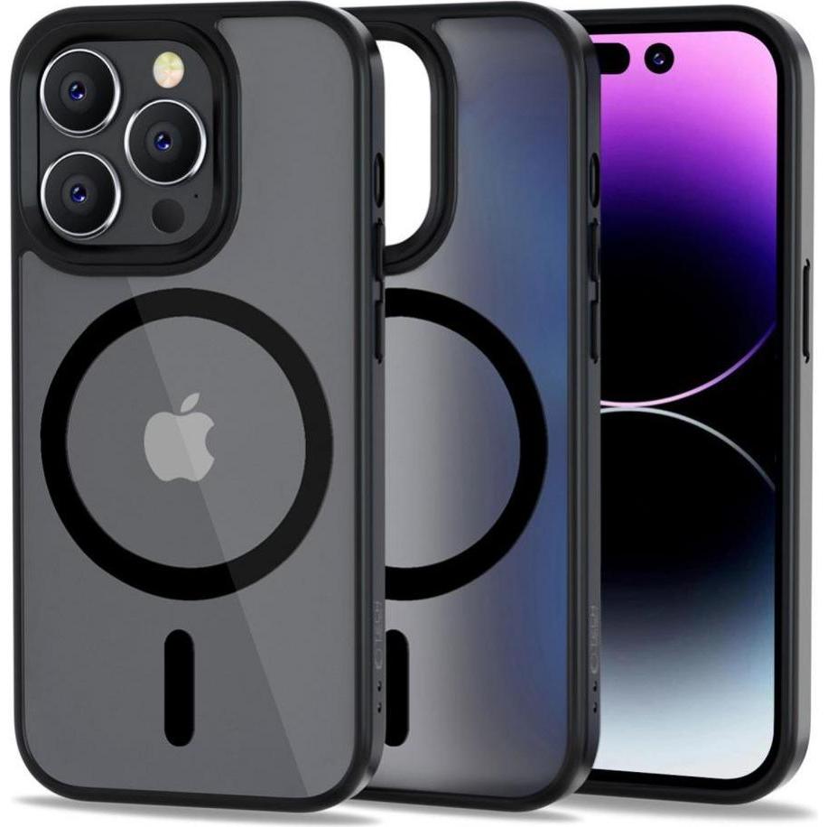 Tech Technikgeschütztes CASE Technikgeschütztes Magmat "MagSafe Apple iPhone 14 Pro Matte Black" (Apple iPhone 14 Pro), ...
