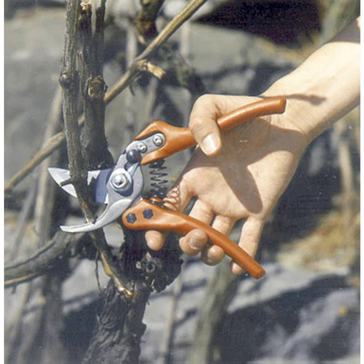 Actual product image Bahco 20 mm bypass pruning shears with composite handle and angled head, 200 mm