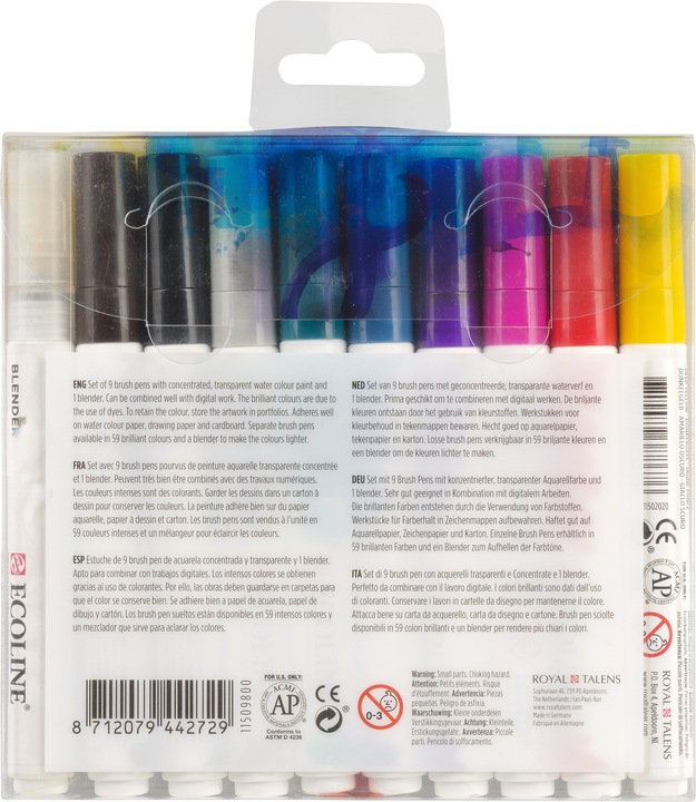 Produktbild Talens Ecoline Brush Pen Set (Mehrfarbig, 10 x)
