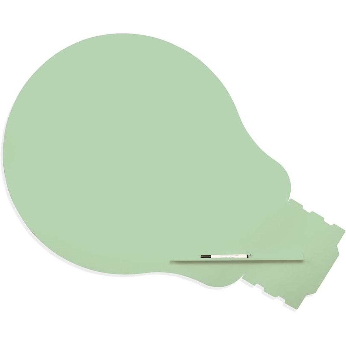 Rocada, Präsentationstafel, Symbol-Tafel Skinshape Glühbirne lackiert 100x150cm RAL 6019 weissgrün (100 x 150 cm)