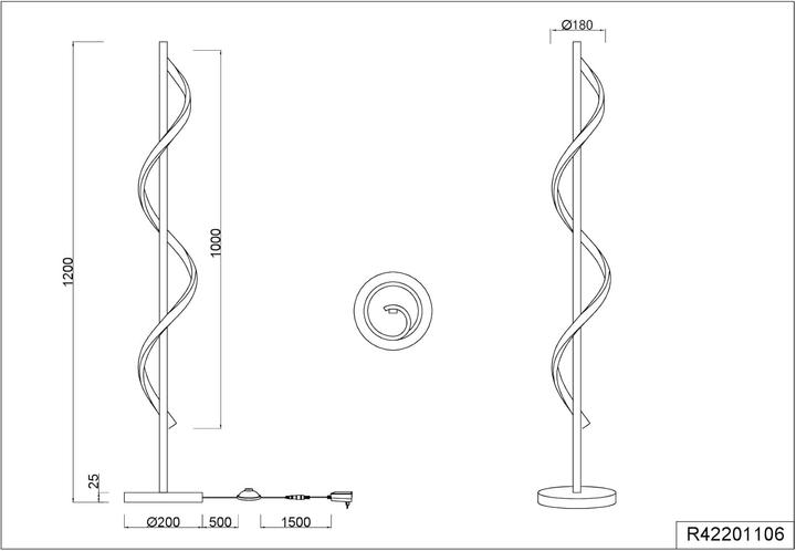 Actual product image Trio R42201106 LED spotlight. ISABEL, 21,5W (2600 lm)