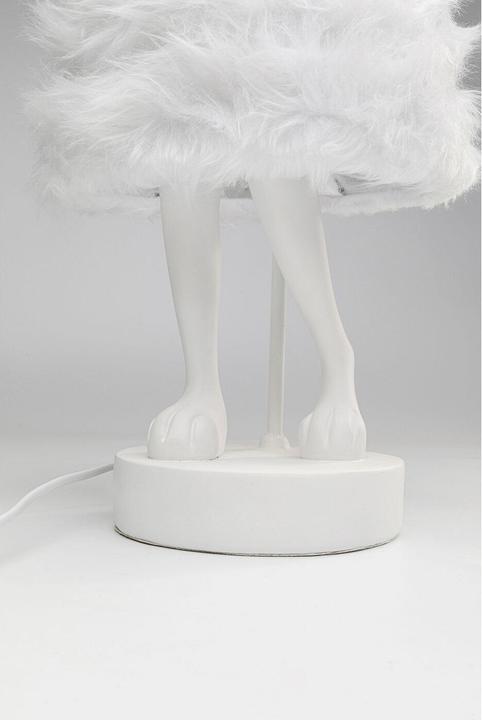 Produktbild Kare Design Tischleuchte Animal Rabbit Fur Weiss/Silber 68cm (E14)