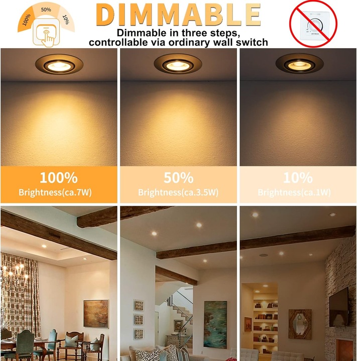 Produktbild Wowatt 10er-Set LED-Einbaustrahler