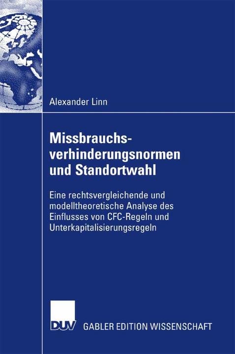 Produktbild Missbrauchsverhinderungsnormen und Standortwahl (Deutsch, Alexander Linn, 2007)