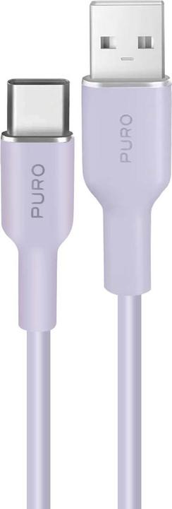 Actual product image Puro ICON Soft Cable - Cable USB-A do USB-C 1.5 m (Tech Lavender) (1.50 m, USB 3.2 Gen 1, 18 W)
