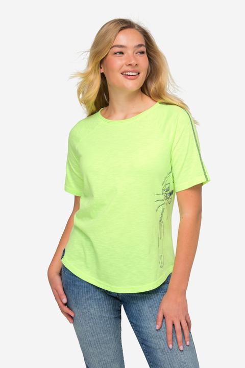 Immagine prodotto Laurasøn T-Shirt, seitlicher Robben-Print, Rundhals, Halbarm (M)