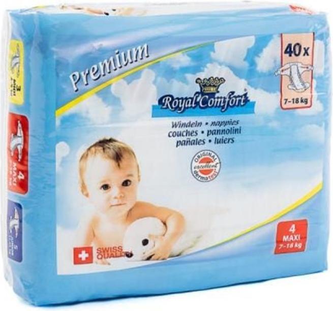 Produktbild Royal Comfort Windeln (Gr. 4, Tragepack, 40 Stk.)