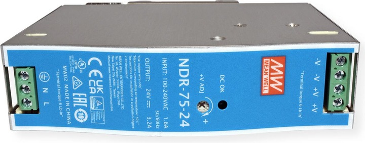 Image du produit MeanWell Bloc d'alimentation pour rail DIN (DINRail)