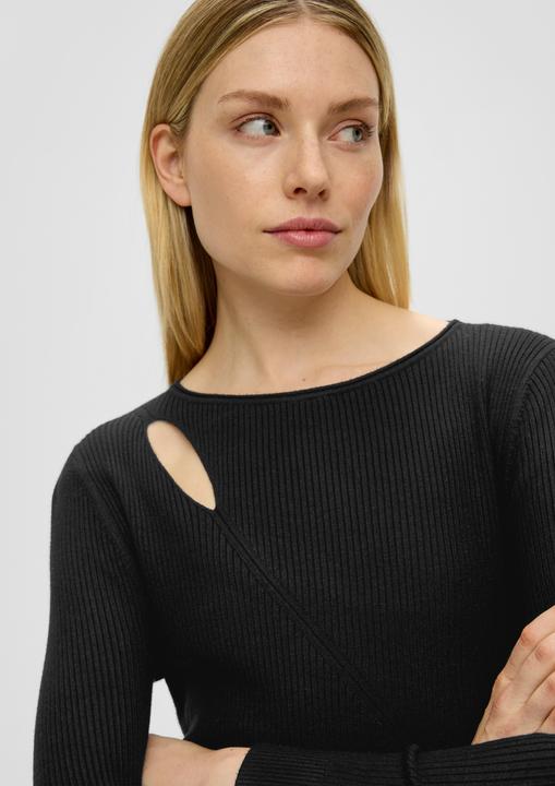 Produktbild s.Oliver Strickpullover Strickpullover aus Viskosestretch (40)