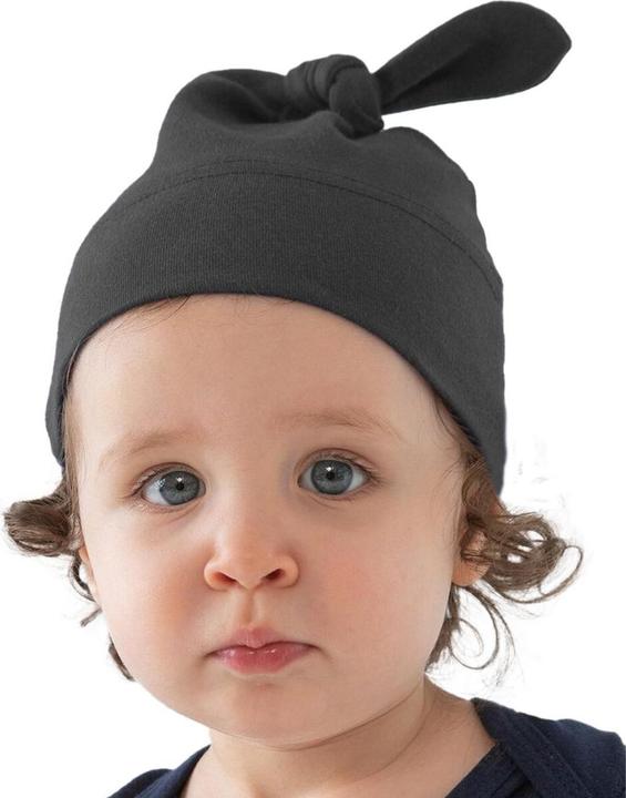 Actual product image Babybugz Baby 1 Knot Plain Hat (One size)