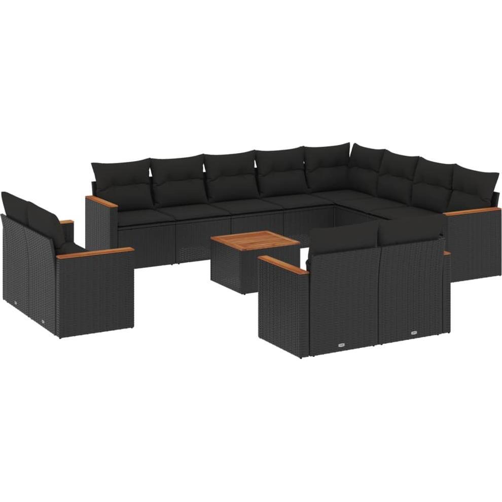 VidaXL, Gartenlounge, 10-tlg. Garten-Lounge-Set mit Kissen
