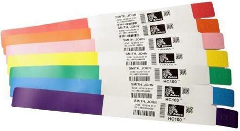 Immagine prodotto Zebra Etichetta per stampante autoadesiva gialla Z-Band Fun (2.54 cm)