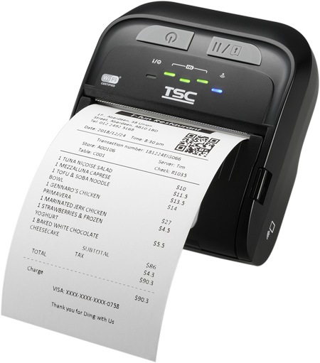 Actual product image TSC TDM-30 Wired & Wireless Direct Heat Mobile Printer (USB, Bluetooth, NFC)