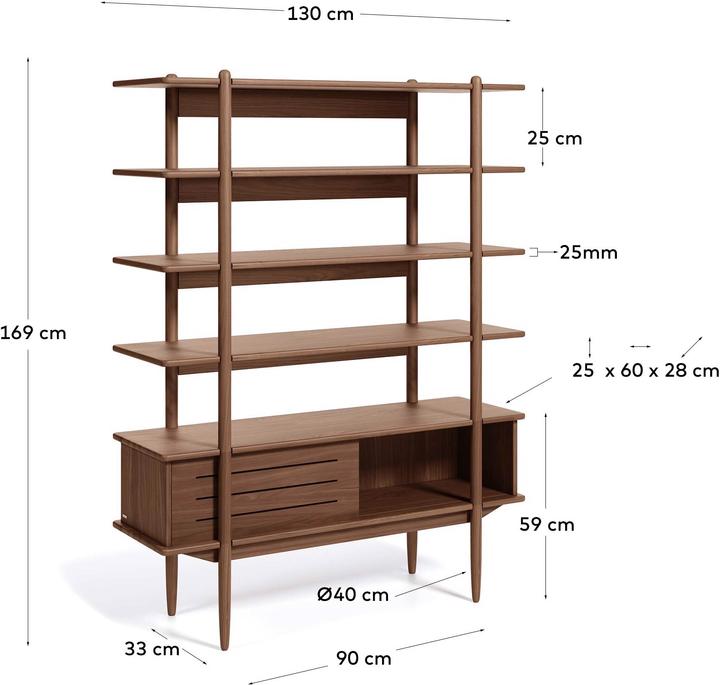 Image du produit Kave Home Carolin (41 x 130 x 169 cm)