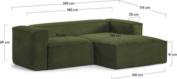 Actual product image Kave Home Blok (3-seater, Corner sofa)
