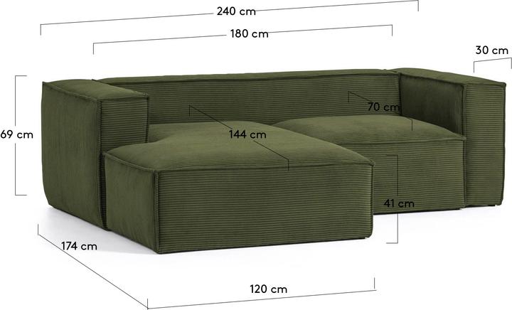 Actual product image Kave Home Blok (Corner sofa, 3-seater)