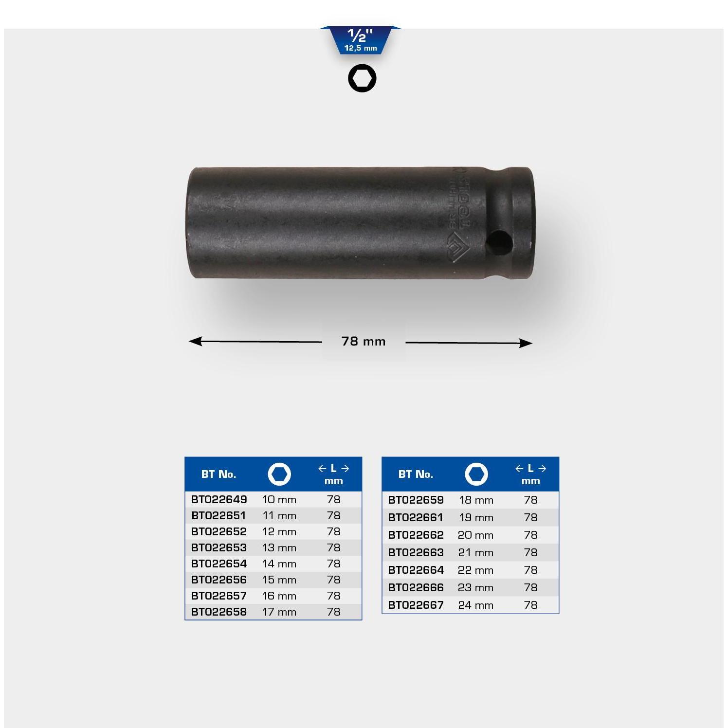Thumbnail - Brilliant Tools, Steckschlüssel + Stecknuss, BT022666 (23 mm)