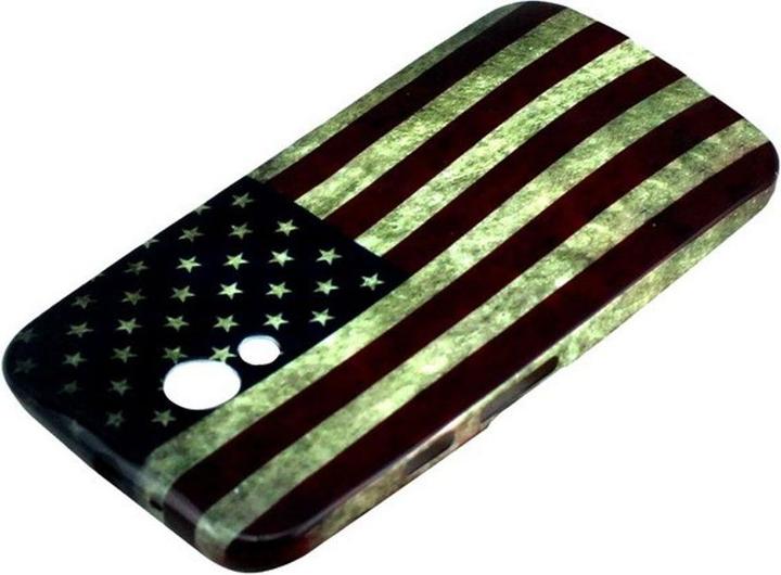 Produktbild König Design Schutzhülle Handytasche Etuis TPU für Handy Motorola Moto G2 Motiv Retro Fahne USA (Motorola Moto G2 (2nd Gen))