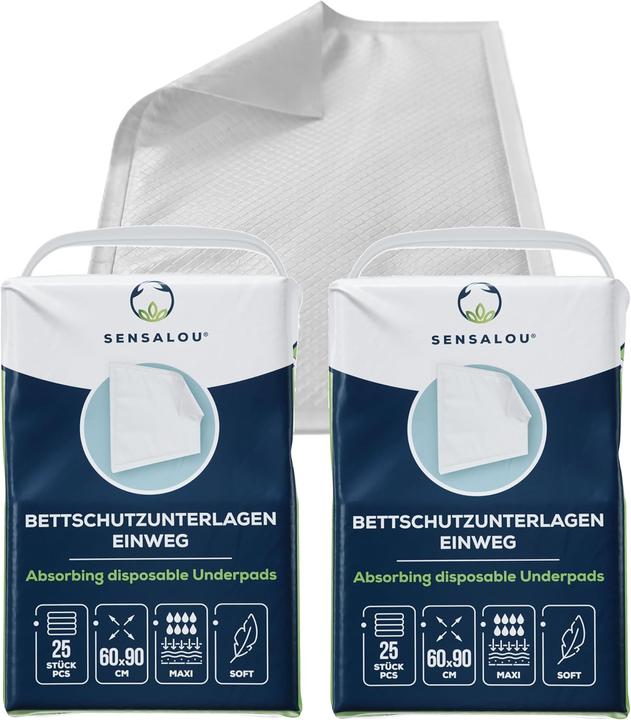Actual product image Sensalou Einweg-Bettschutzunterlagen (100 Stück) (100 x)