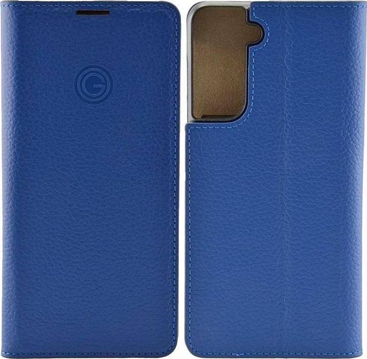 Produktbild Mike Galeli Book-Cover in Echtleder Marc true blue (Samsung Galaxy S21+)