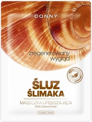 Actual product image Conny Snail Essence Mask Snail Slime Regenerated Look Beautifying Mask In 23G Plough