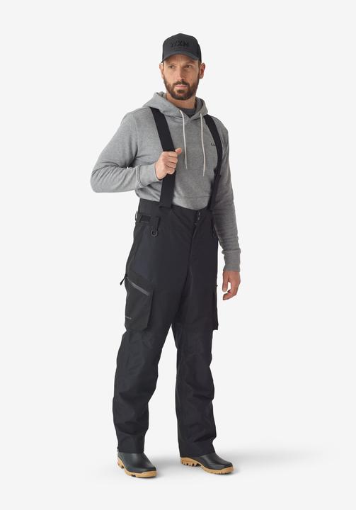 Caperlan Pantaloni da pesca FT 500 WPF impermeabile uomo nero (S)