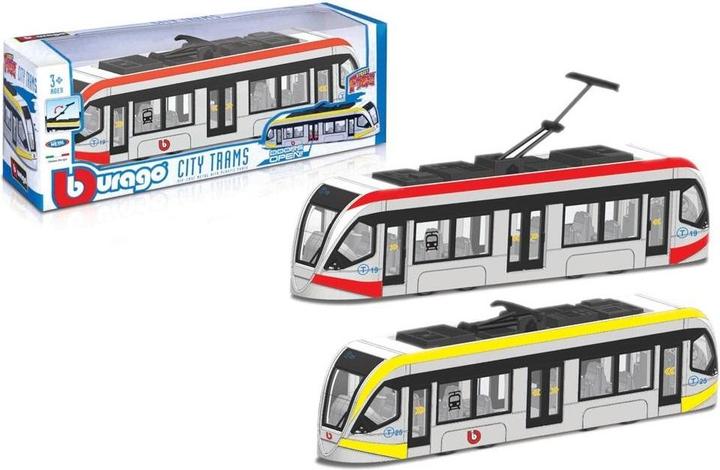 Bburago B18-32105 1:43 STREET FIRE INTERCITY TRAM Collectible Car, Multiple