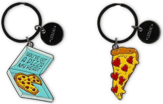 Legami Schlüsselanhänger aus Emaillie - Pizza