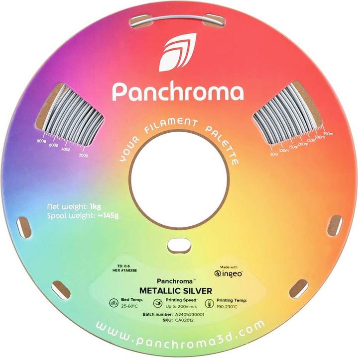 Actual product image Polymaker Panchroma™ PLA Metallic (PLA, 1.75 mm, 1000 g)