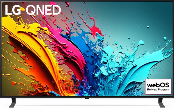 Actual product image LG 55QNED85T6C (138.8 cm (55 inch), black, UltraHD/4K, HDR10, triple tuner, AI processor, 120Hz panel (55", QNED85, QNED, 4K, 2024)