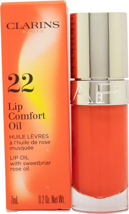 Actual product image Clarins Lip Comfort Oil Power of Colours 22 Daring Orange 7ml (22 Daring Orange)