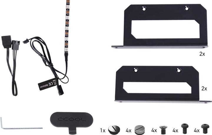 Image du produit Alphacool Réservoir de compensation Rise Flat Reservoir DDC avec pompe