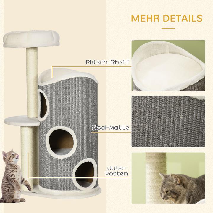 Image du produit Jamb Arbre à chat (109 cm, Blanc, Gris)