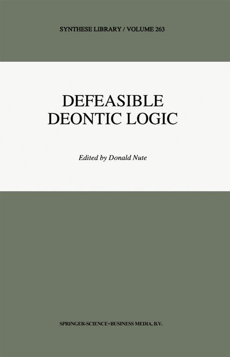 Defeasible Deontic Logic (Donald Nute, 2010)