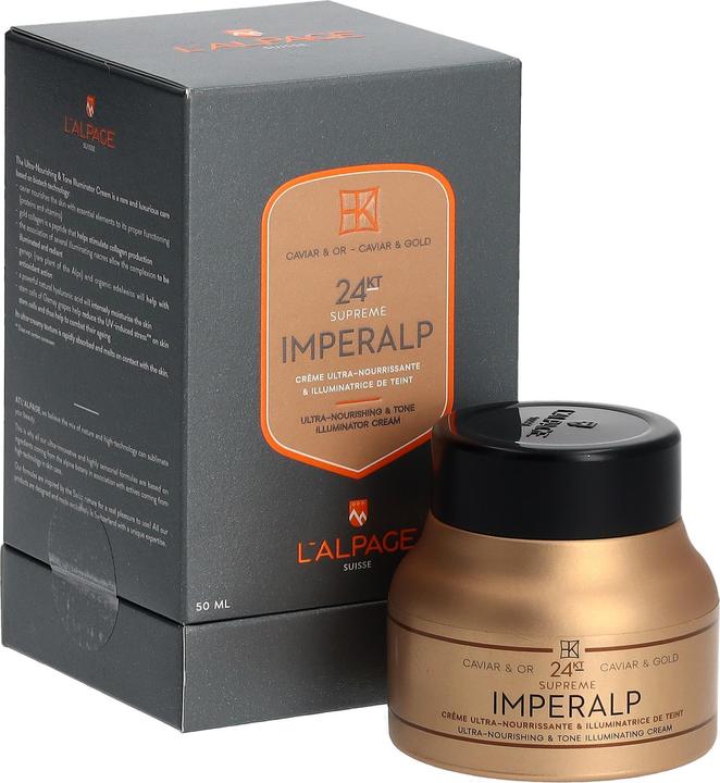 Immagine prodotto L'Alpage Suisse L'ALPAGE Imperalp Crème radiant complexion ultra-nourishing, 50 ml (50 ml, Crema da giorno)