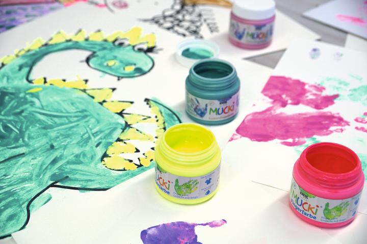 Actual product image Kreul Mucki Sparkle finger paint (150 ml)