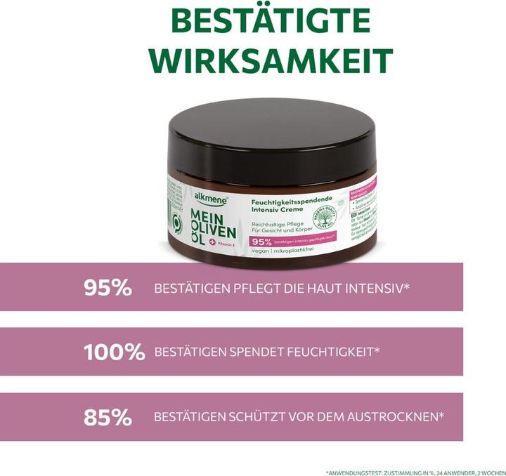 Immagine prodotto Alkmene MEIN OLIVENÖL, Feuchtigkeitsspendende Intensiv Creme (Crema corpo, 200 ml)