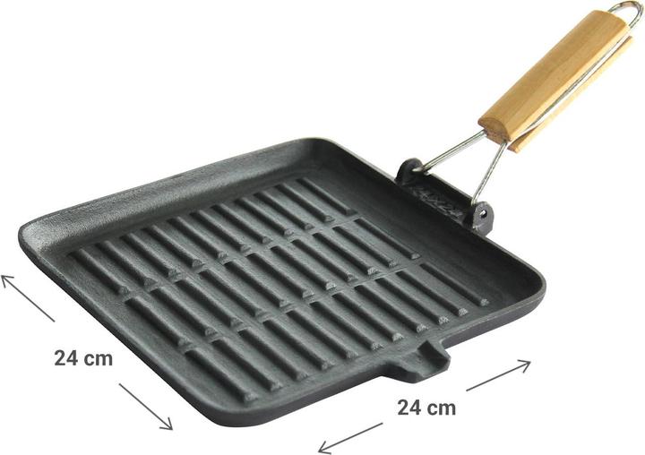 Kinghoff Gusseiserne Grillpfanne (Grillpfanne, Gusseisen)